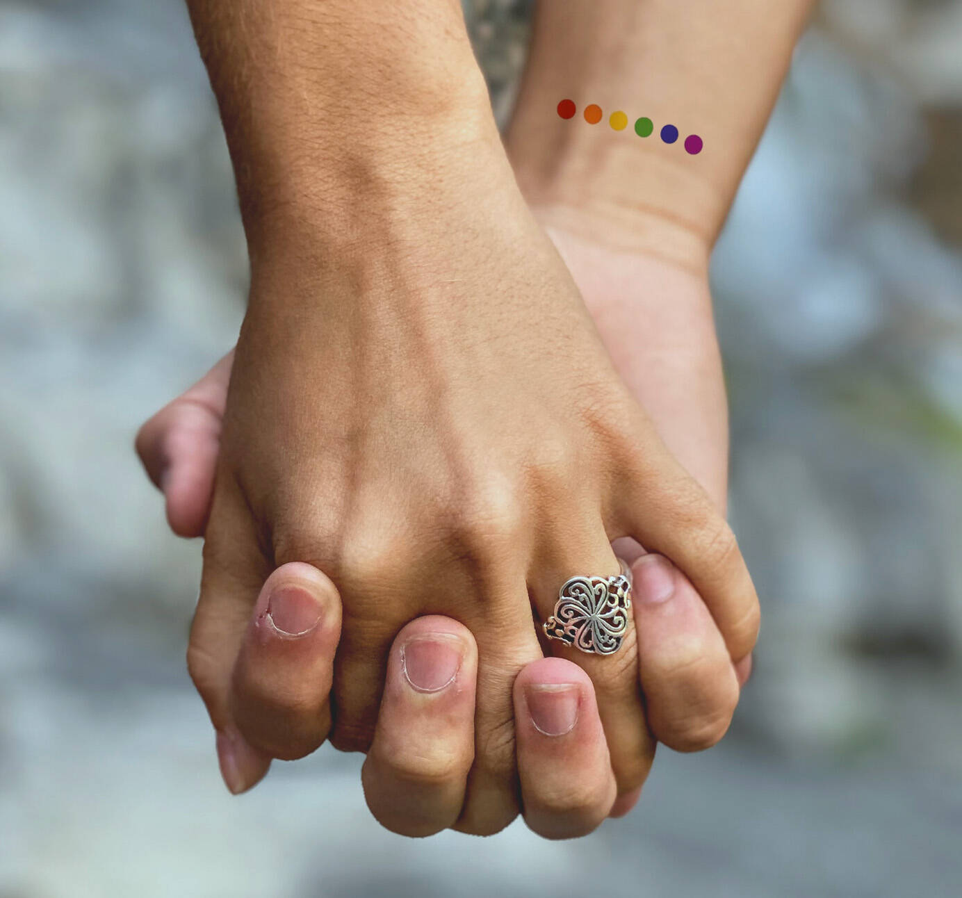 TATTOOS IN STERLING 13 リング Caught Up Semi-Permanent Tattoo. Lasts 1-2 weeks. Painless and